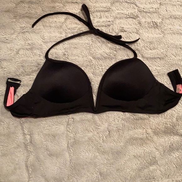 PINK black push-up bathing suit top - Picture 1 of 3
